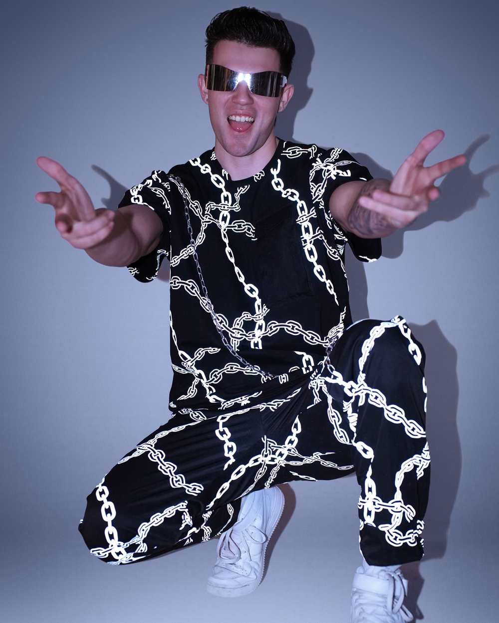 Power Surge Silver Reflective Men's Pants-Men