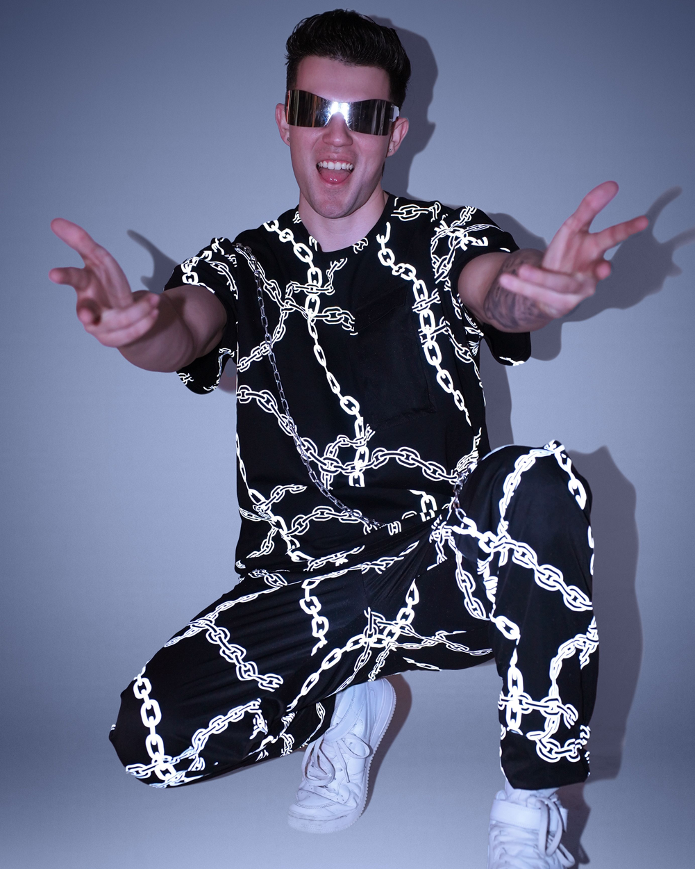 Power Surge Silver Reflective Men's Pants-Men