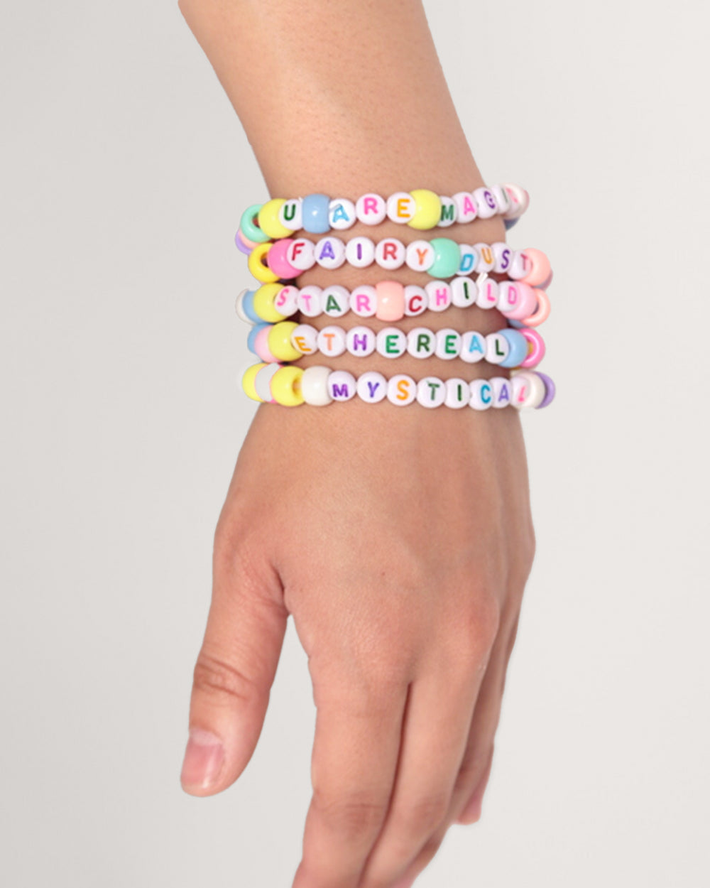 Stardust Dream Kandi Bracelet Set-Assorted-Regular-Front--Model