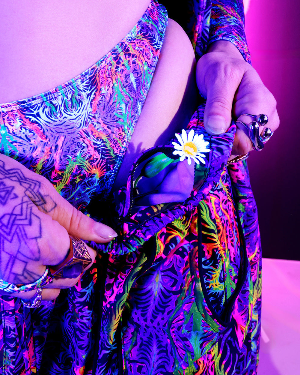 Pixxie Stixx x iHR PsyTrip Harem Pants - Image 37332350730423