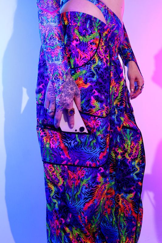 Pixxie Stixx x iHR PsyTrip Harem Pants - Image 37332350664887