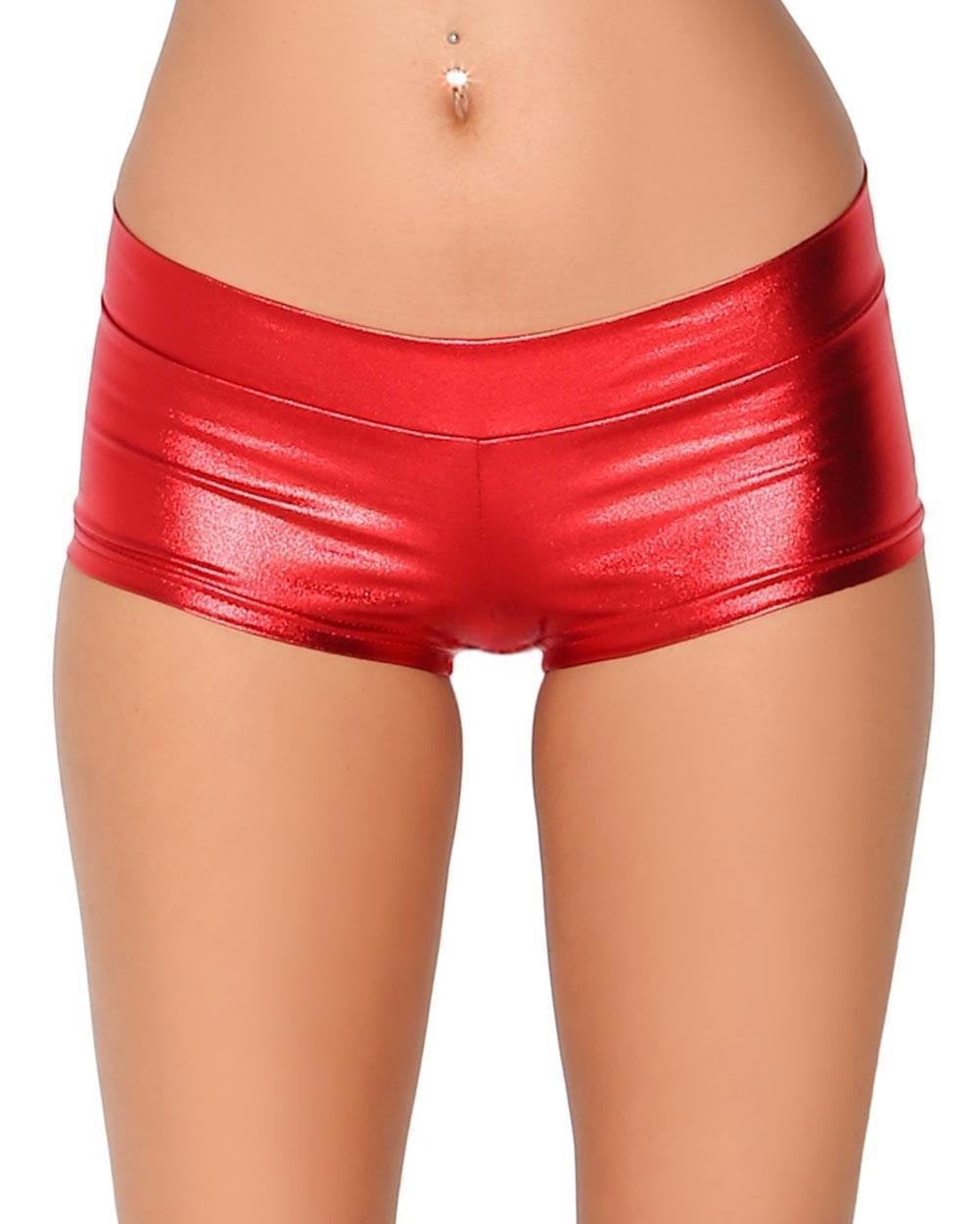 Metallic Rave Booty Shorts - Image 33720697946295
