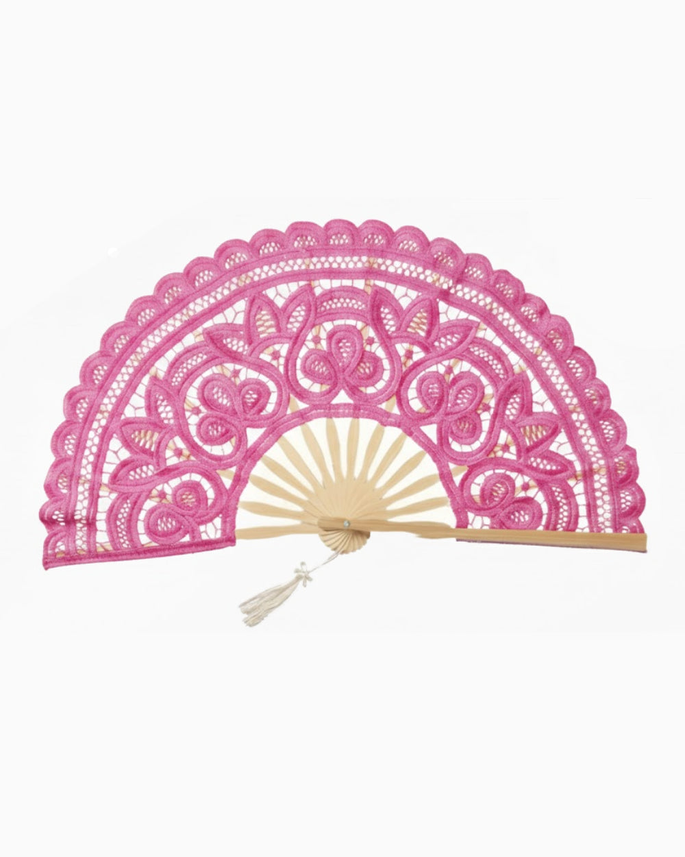 Moulin Rouge Lace Hand Fan - Image 1