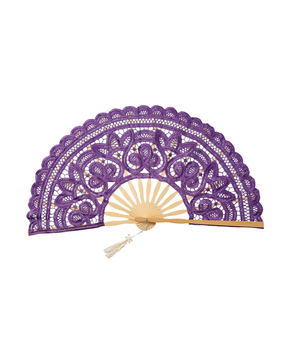 Moulin Rouge Lace Hand Fan - Image 2