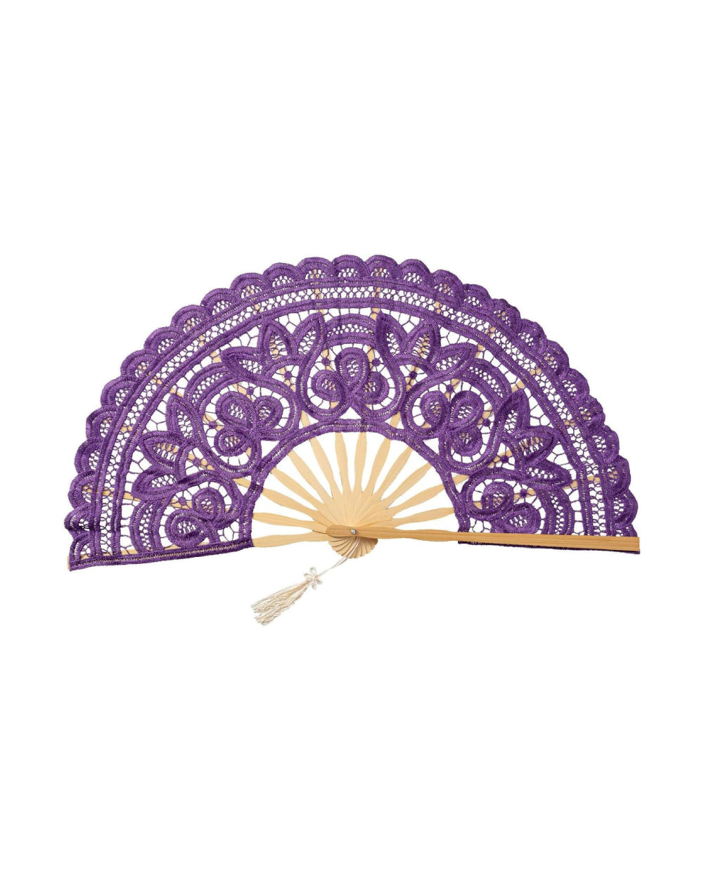 Moulin Rouge Lace Hand Fan - Image 34557942300855