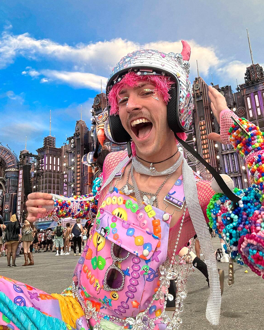 Pixxie Stixx x iHR Kandi Trip Overalls-Men