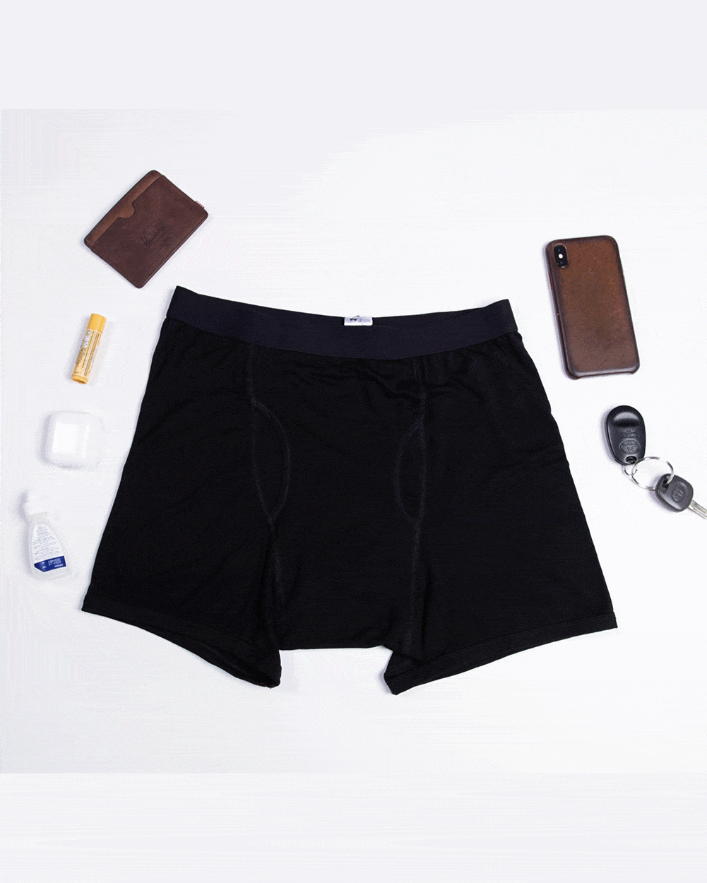 Hidden Pocket Men's Boxer Briefs-Men