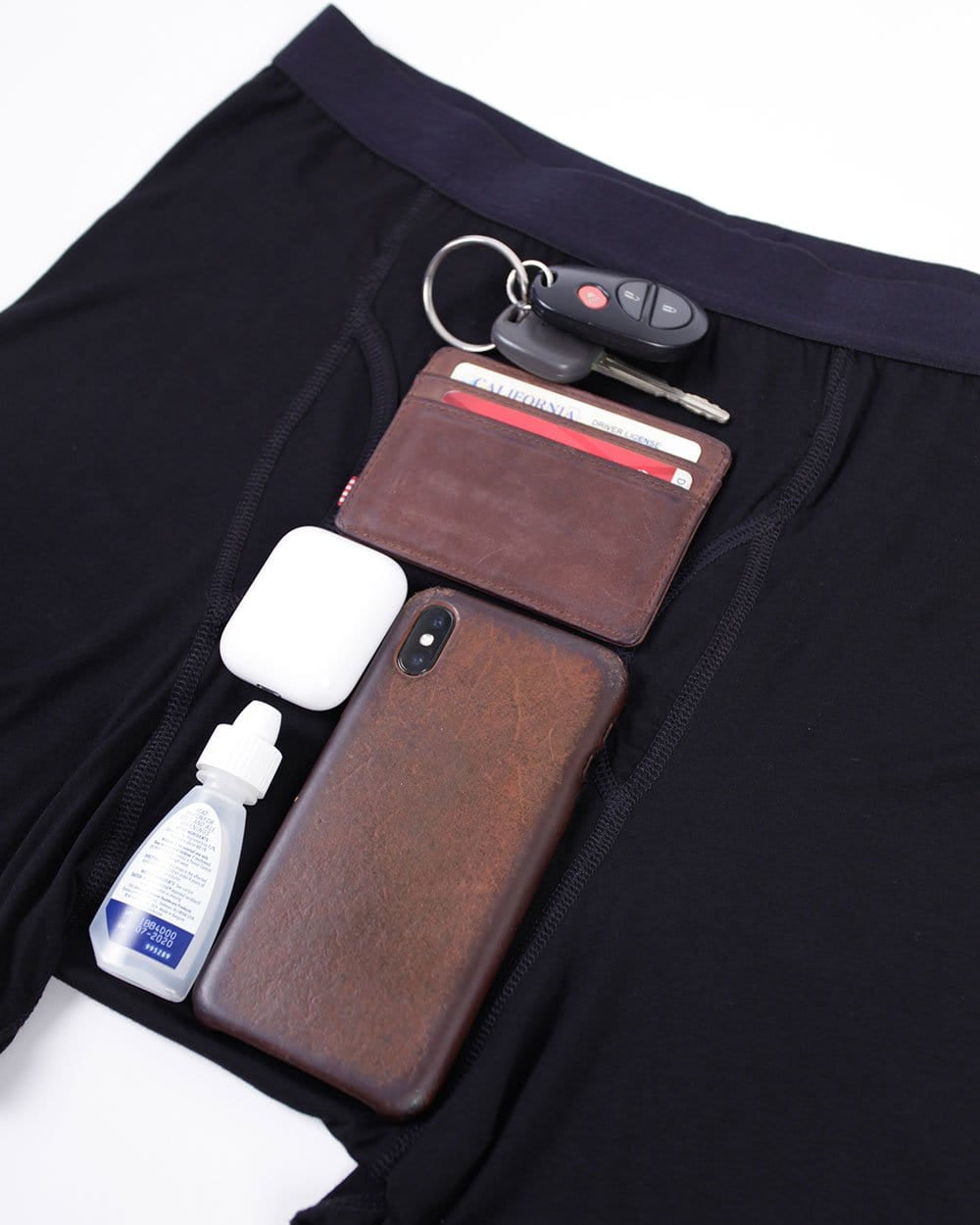 Hidden Pocket Men's Boxer Briefs-Men