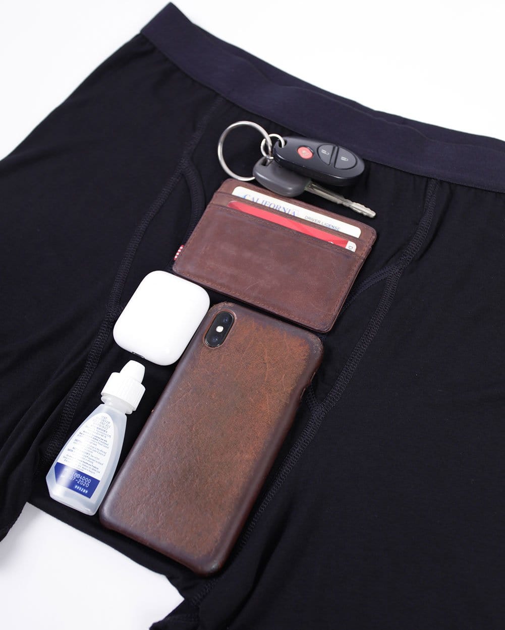 Hidden Pocket Men's Boxer Briefs-Men