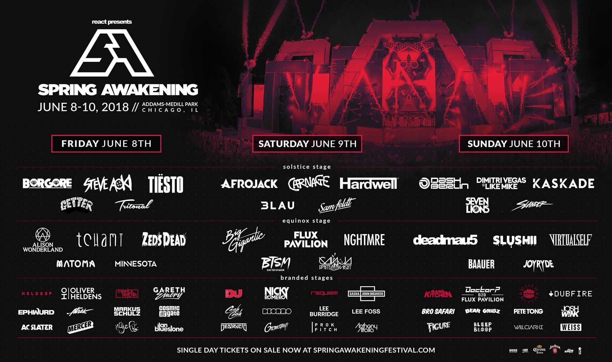 Kick off Festival Season at Spring Awakening Music Festival 2018