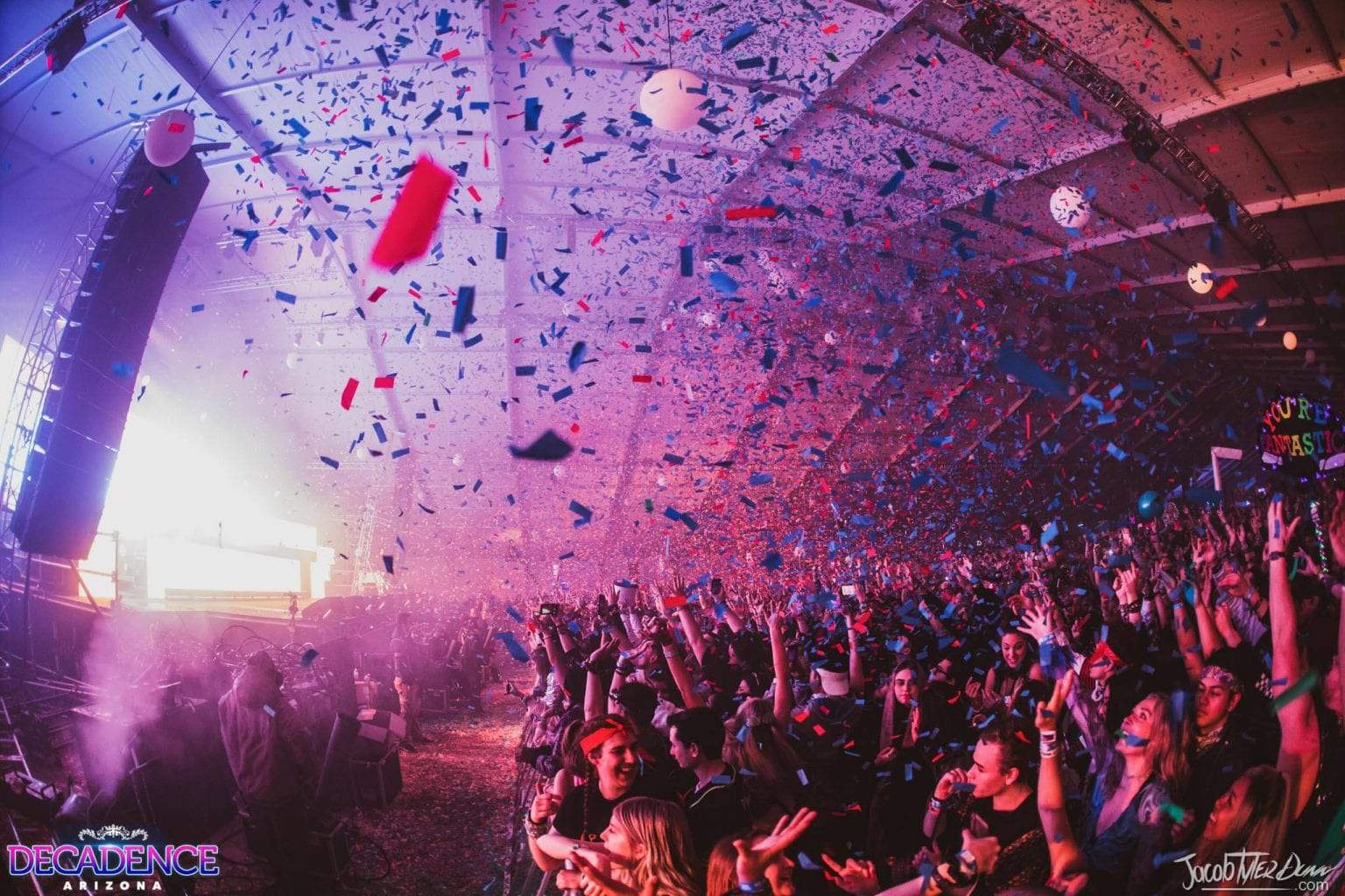 Decadence Arizona Confetti Dropping