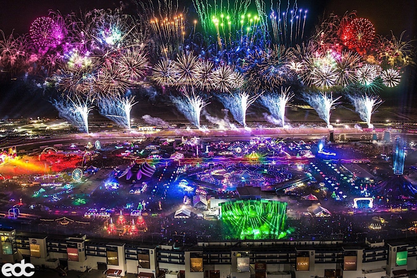 Insomniac Events EDC Las Vegas Speedway Fireworks Show