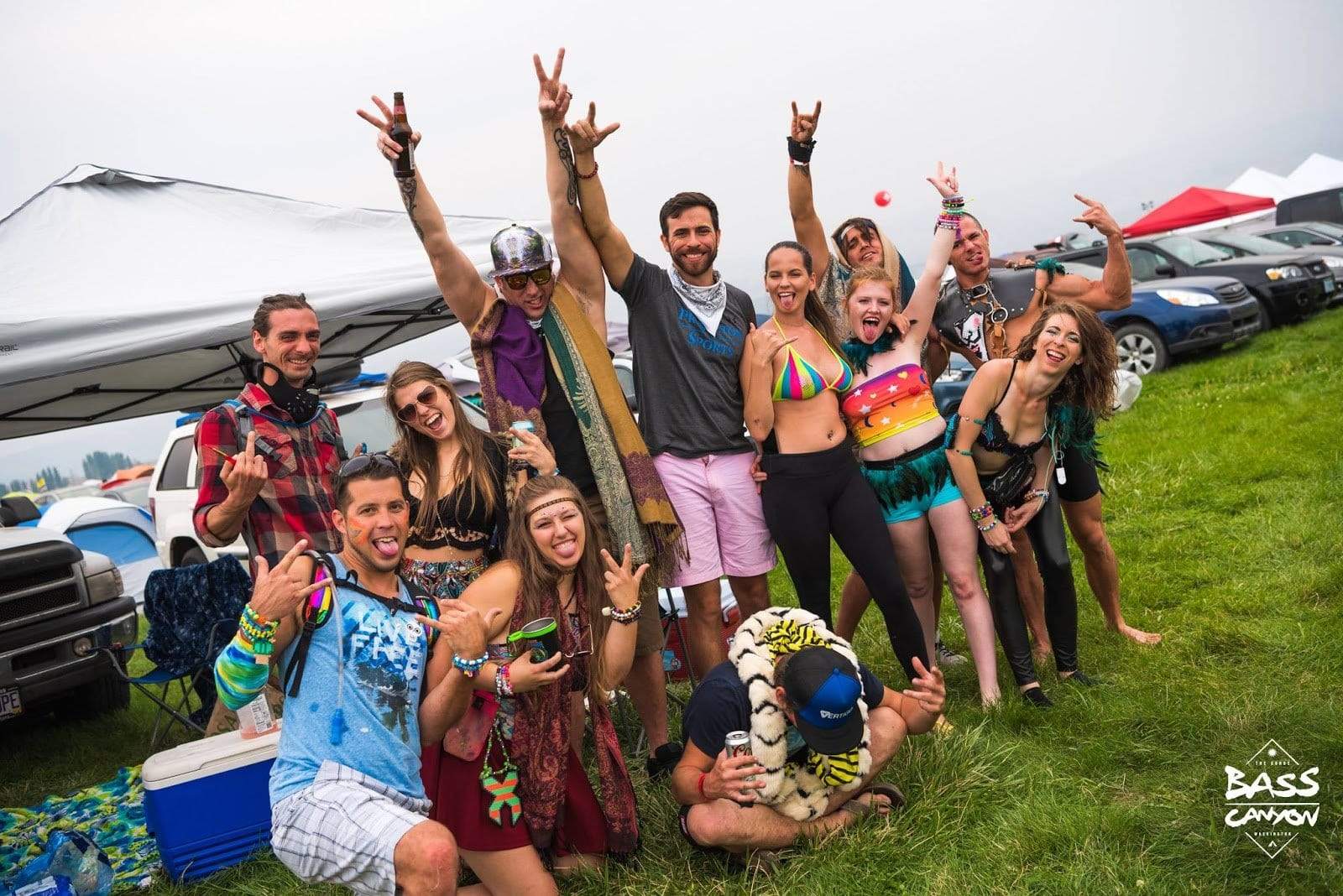 Headbangers at Bass Canyon at the Gorge