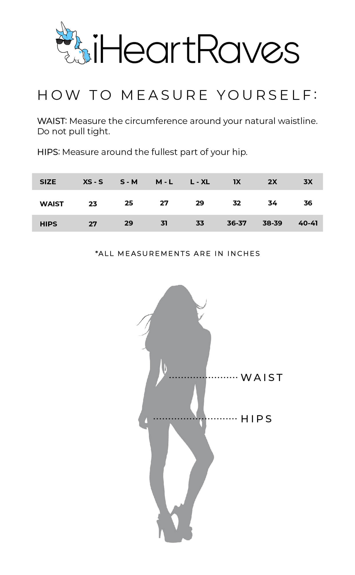Ultra Hi-Rise Booty Shorts Size Chart