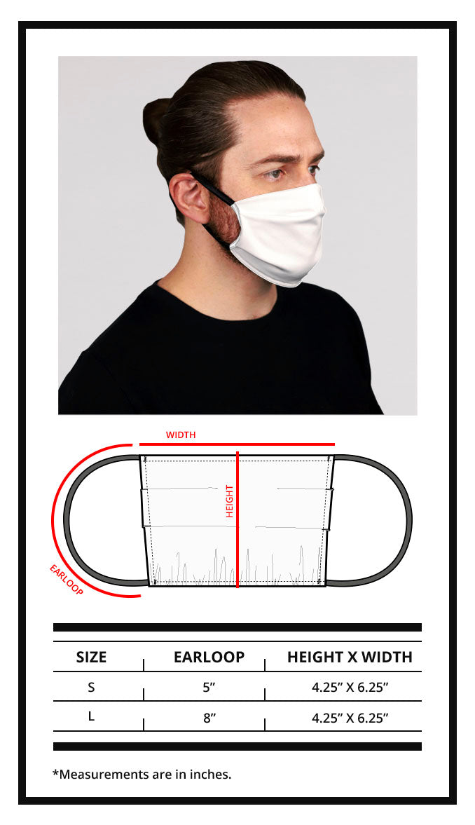 Face Masks Size Chart