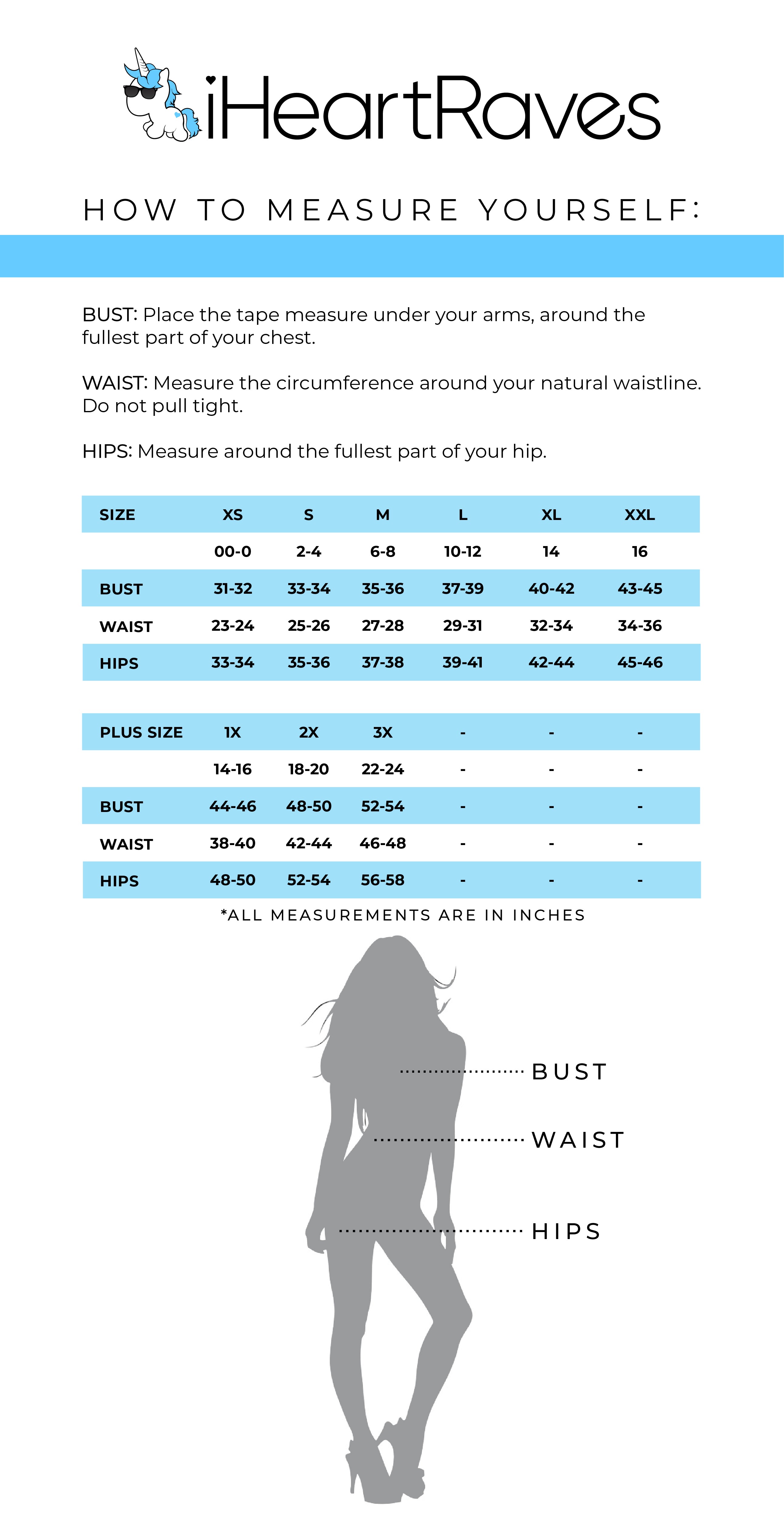 New Universal Size Chart