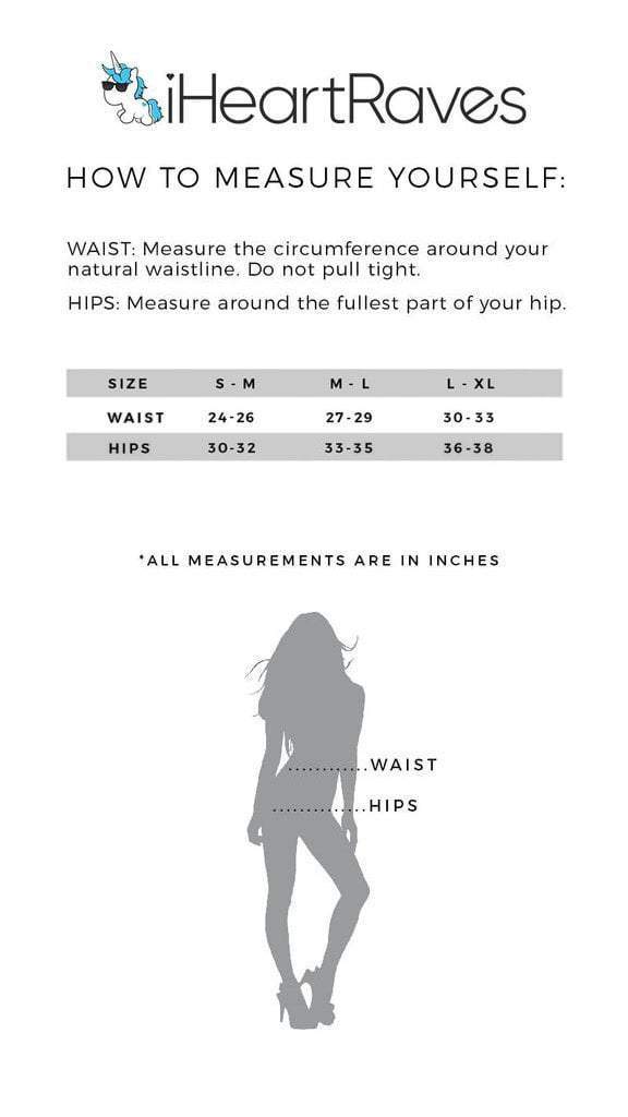 Day G Size Chart - S/M Sizing