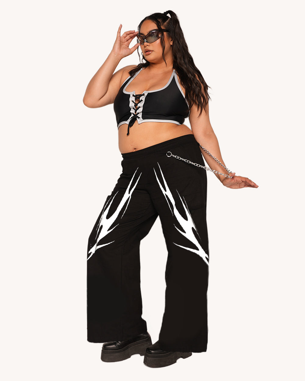 Coded in Chaos Unisex Reflective Pants - Image 10