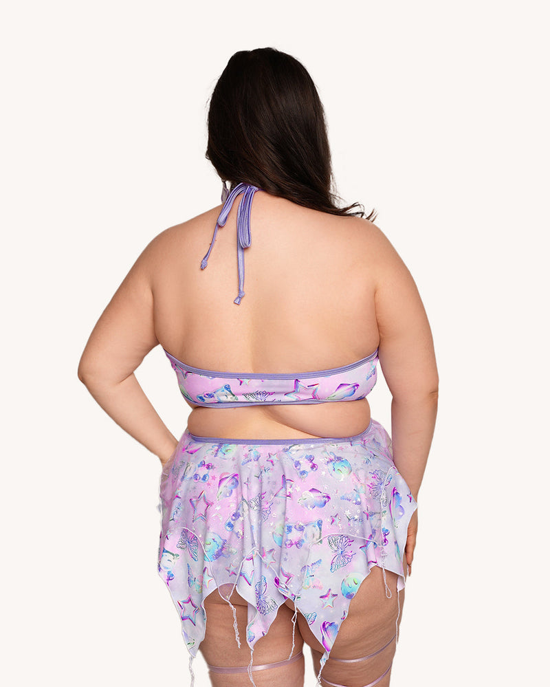 Rolita Couture x iHR Cosmic Chrome Pixie Baby Doll Dress - Image 4