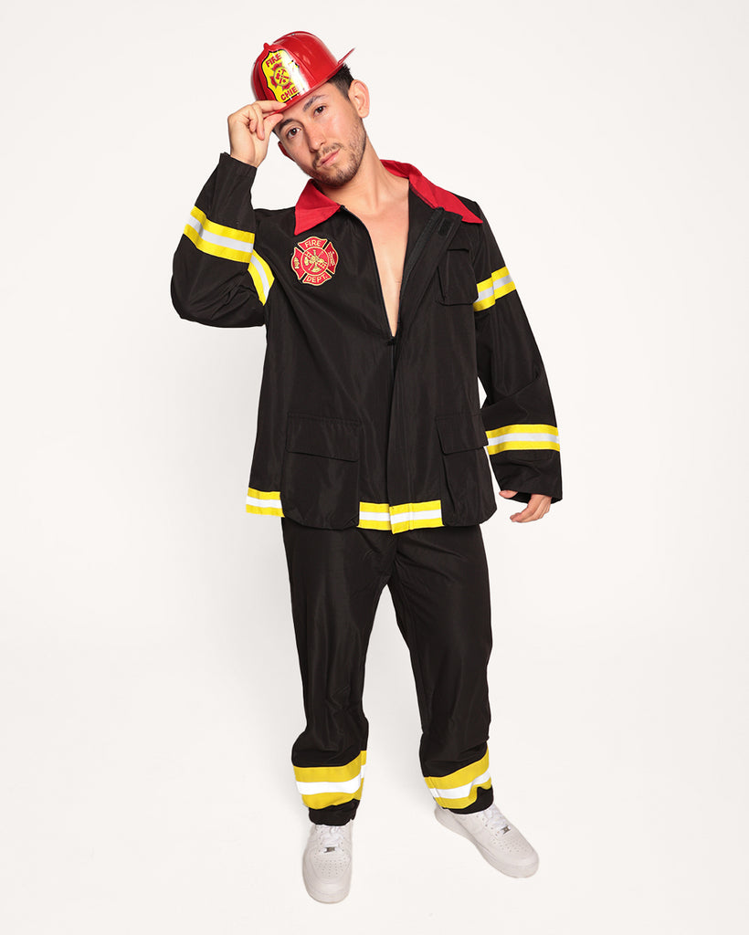 Where's The Fire Costume Set-Black-Regular-Front--Eric2---L