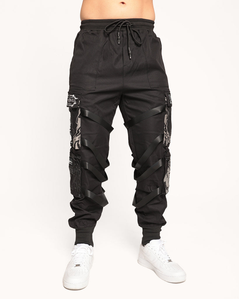 Rage Nation Convene with the Elements Tactical Joggers-Black-Regular-Front 2--Eric2---L