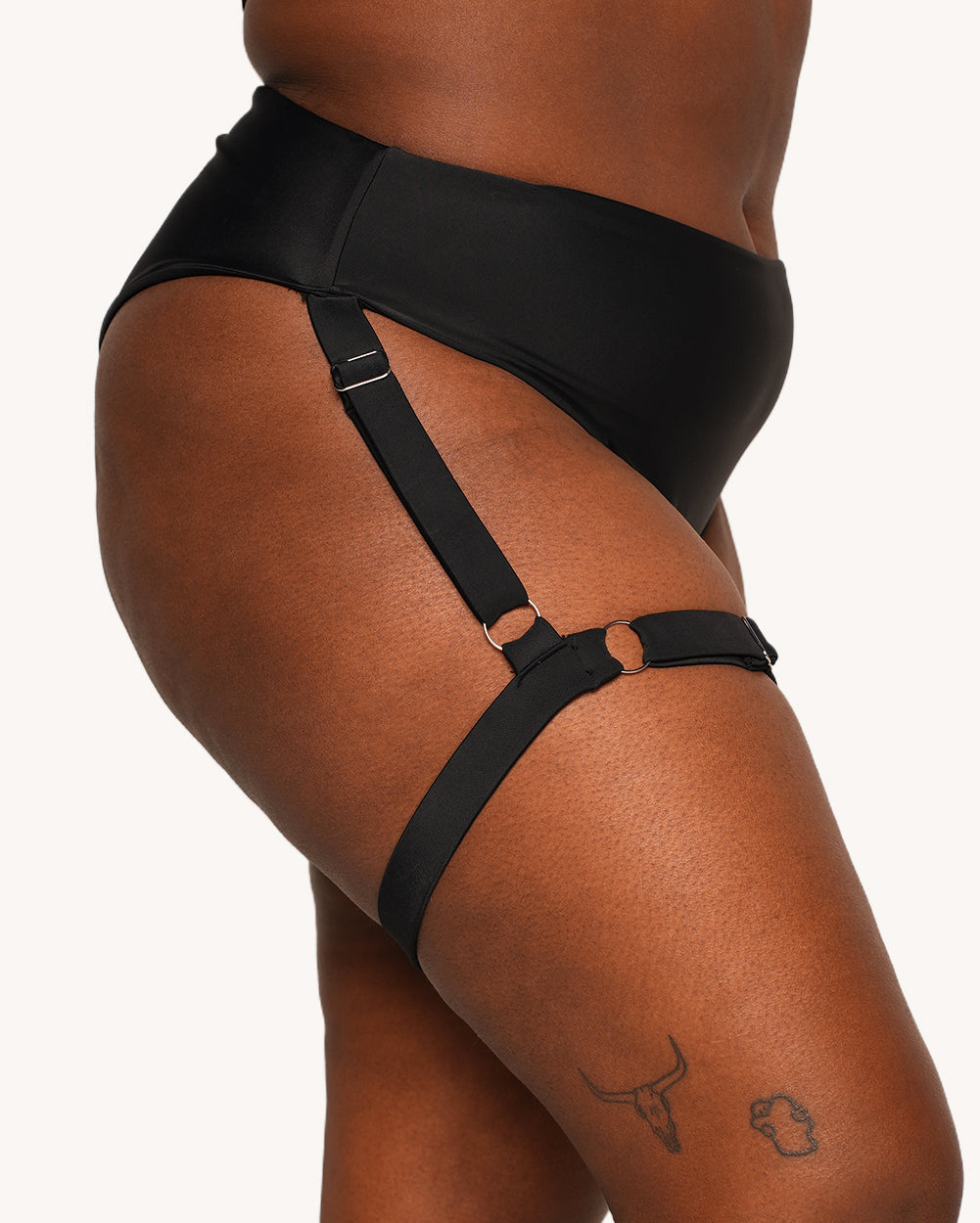 1-800-RAVE-GRL Harness Booty Shorts - Image 4