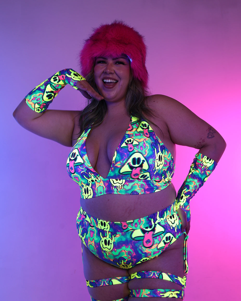 Welcome to Trippyland Halter Top with Sleeves - Image 7