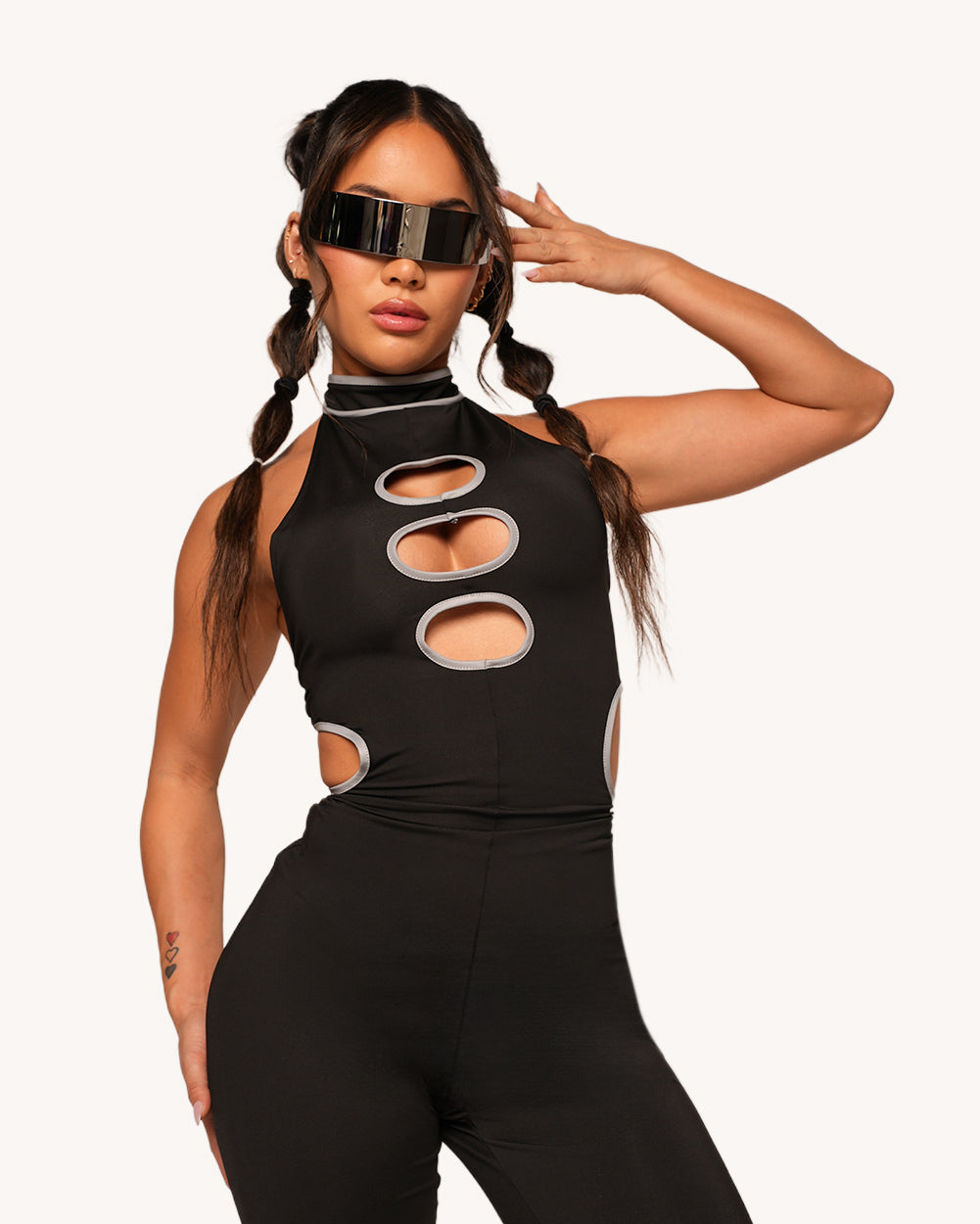 Night Vision Reflective Cutout Jumpsuit - Image 1