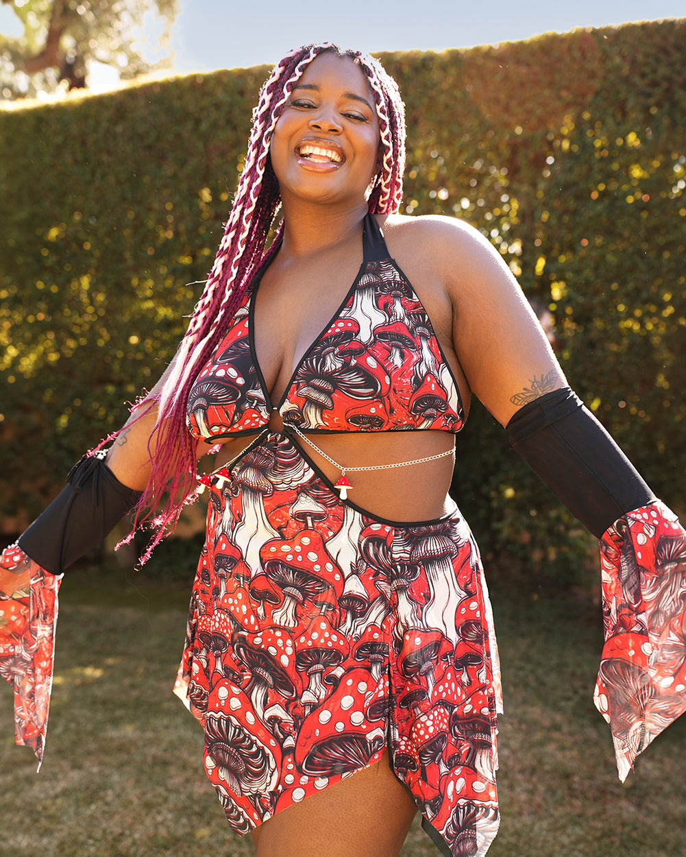 Secret of Life Mushroom Dress with Sleeves - Image 4