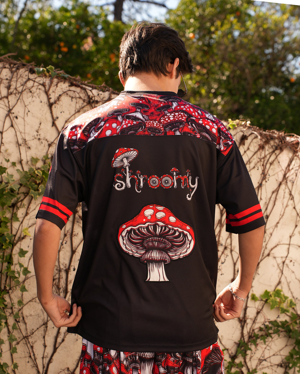 Secret of Life Mushroom Football Jersey-Men