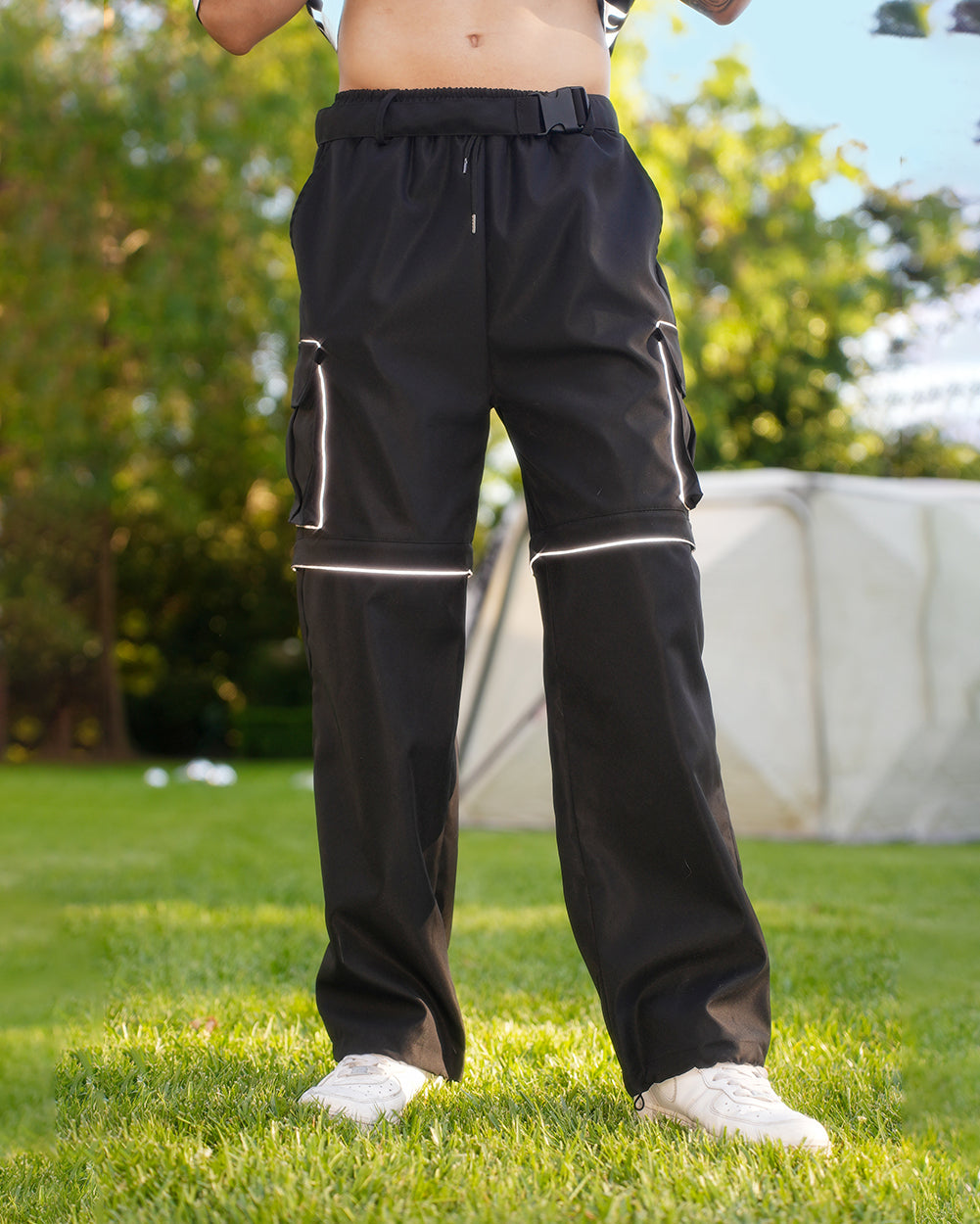 Speed Demon Silver Reflective Detachable Leg Pants - Image 35255041589431