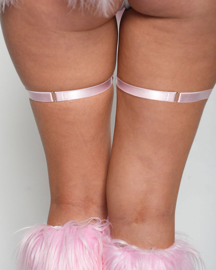 Bare Blossom Pair Leg Garters-Baby Pink-Regular-Back--Sarah2---S