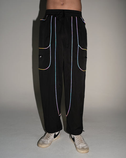 Deep Void Rainbow Reflective Pants – iHeartRaves