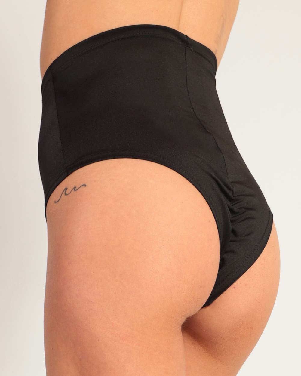 Electro 2.0 Booty Shorts-Black-Back--Hannah---S