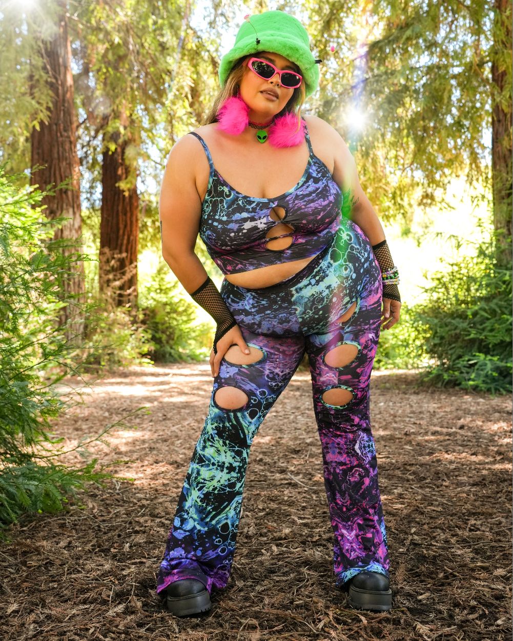 Neon Nostalgia Cutout Bottom-Black/Purple-Curve1-Lifestyle--Daniella---1X