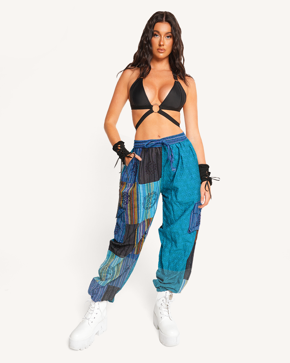 Island Blue Harem Pants-Blue/Purple-Regular-Full--Sarah2---S-M