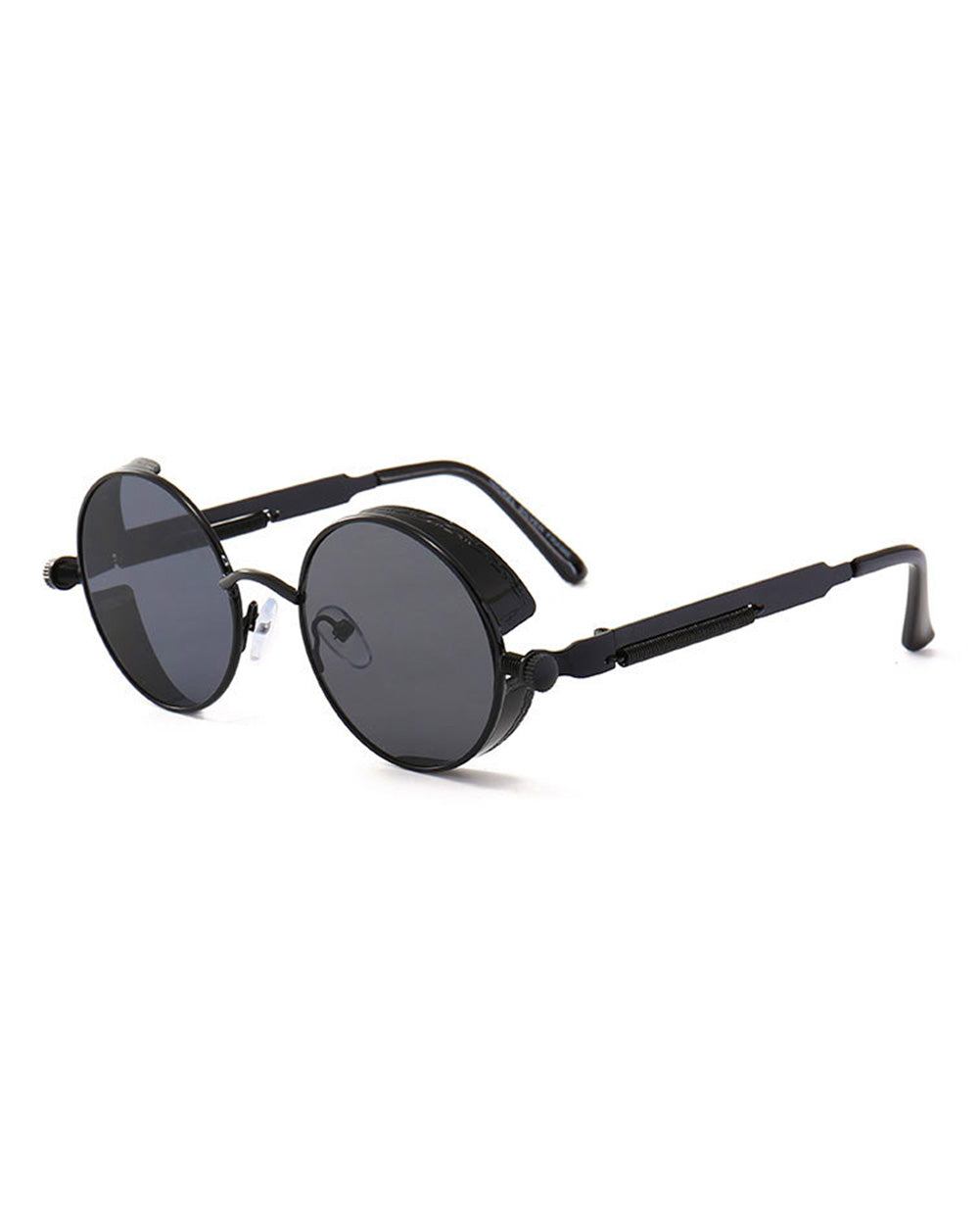 Shady Business Circular Glasses-Black-Side