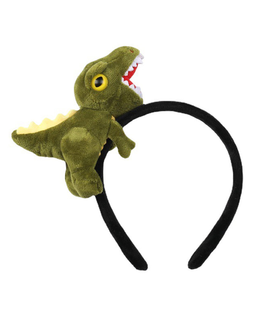 Dino Danger Headband-Black/Green-Curve1-Full--Milani---1X