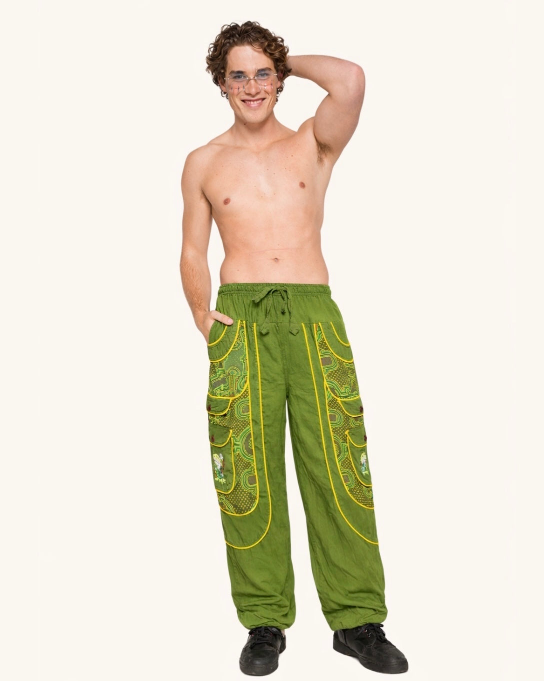 Gimme That Wonky Bass Harem Pants-Men