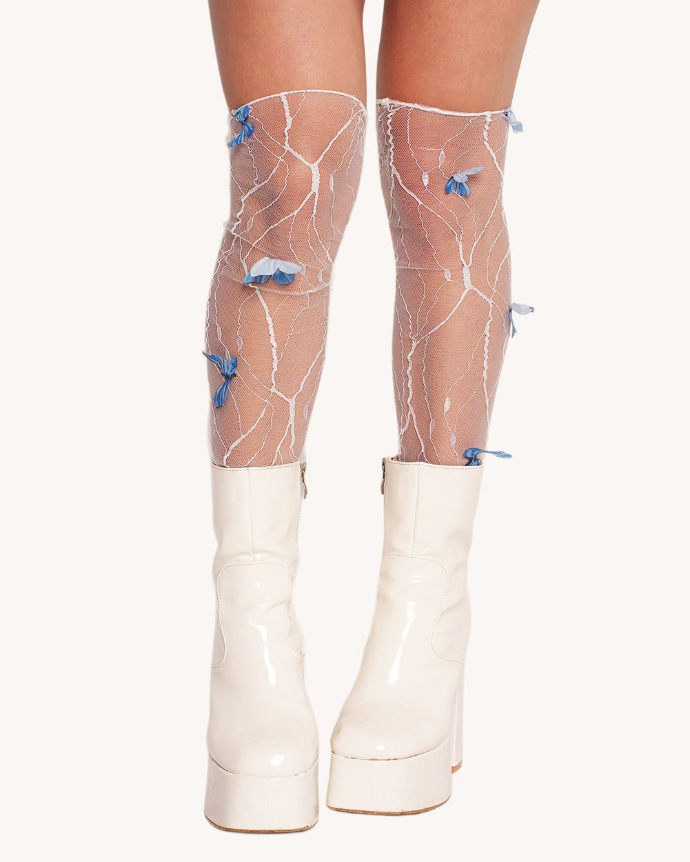 Secret Garden Society Butterfly Mesh Leg Warmers - Image 36253538713783
