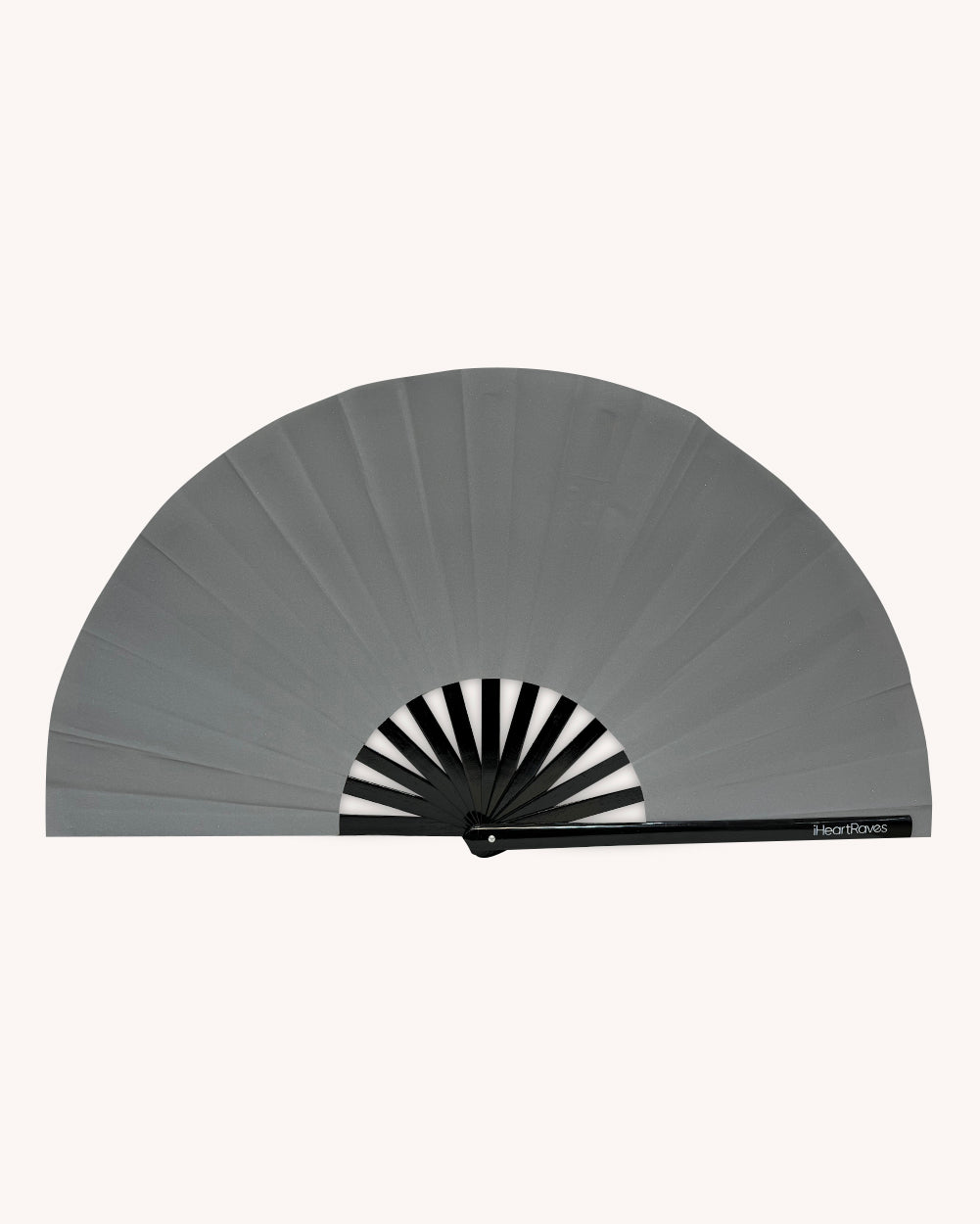 Silvermist Reflective Hand Fan-Silver-Regular-Front--Model---S