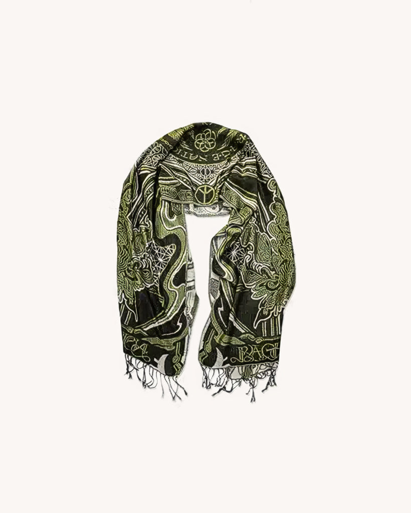 Rage Nation Convene with the Elements Shawl-Green-Regular-Full--Model---S