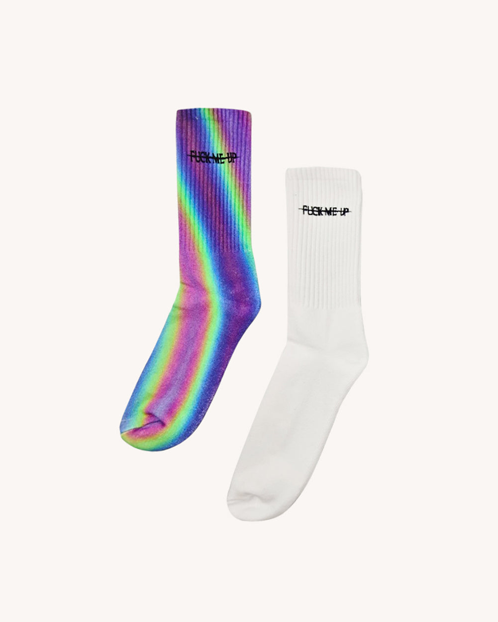 Alison Wonderland x iHR FMU 2-Pack Socks-Rainbow-Regular-Lifestyle--Model---S