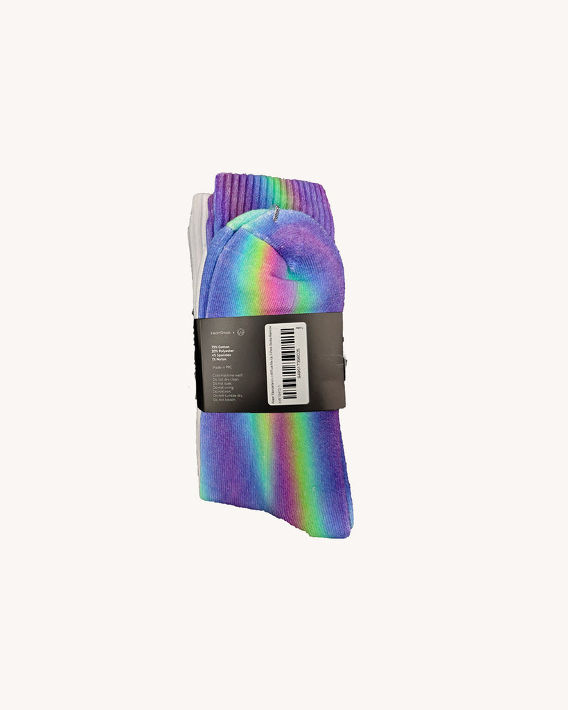 Alison Wonderland x iHR FMU 2-Pack Socks-Rainbow-Regular-Front 2--Model---S