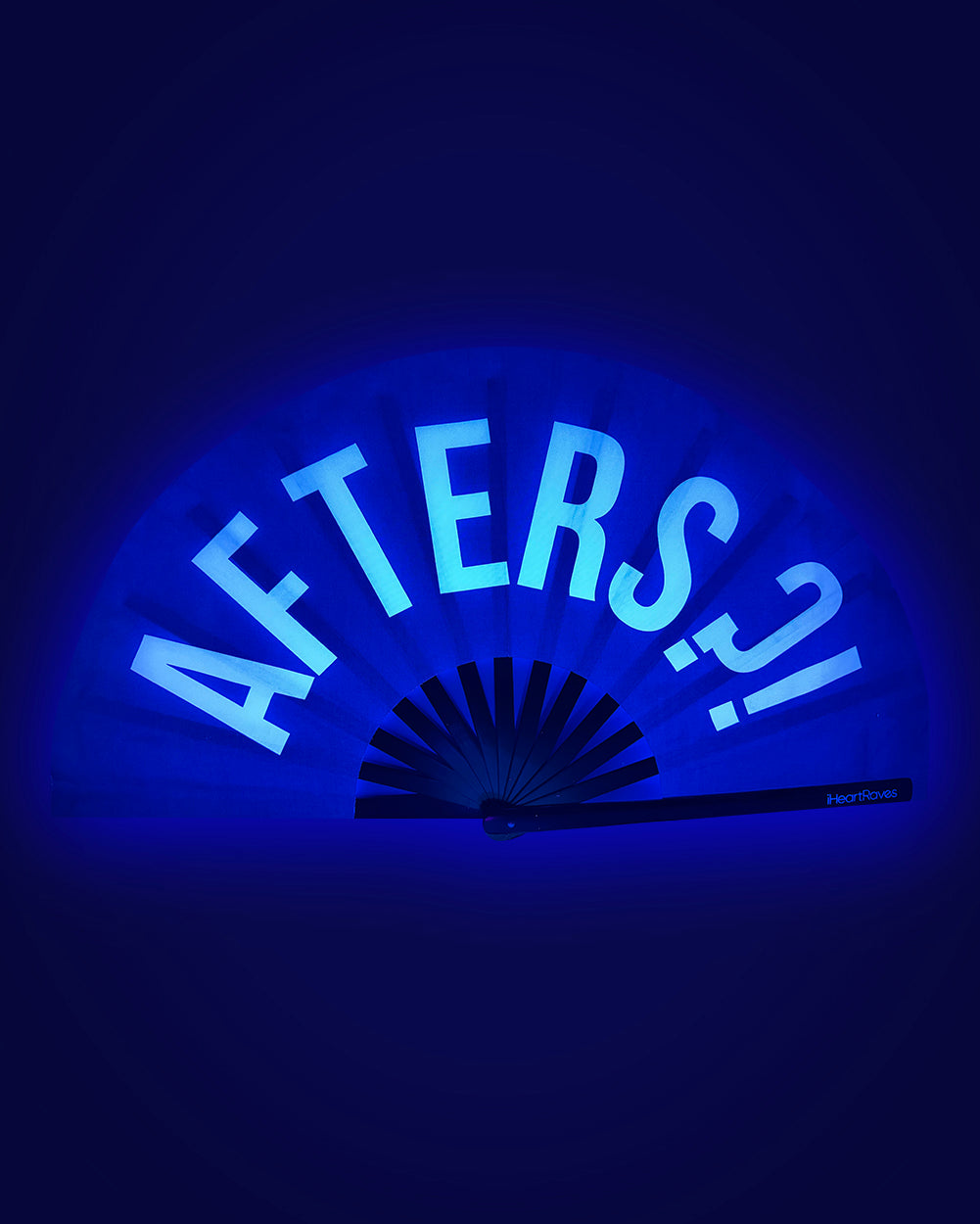 Afters?! UV Reactive Hand Fan - Image 1