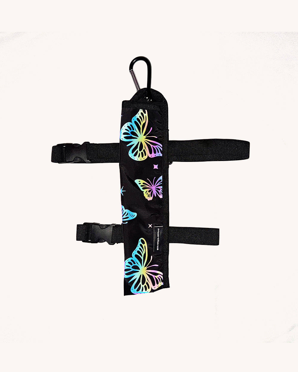 Lucid Flight Rainbow Reflective Strap & Clip-on Fan Holster - Image 32387764715703