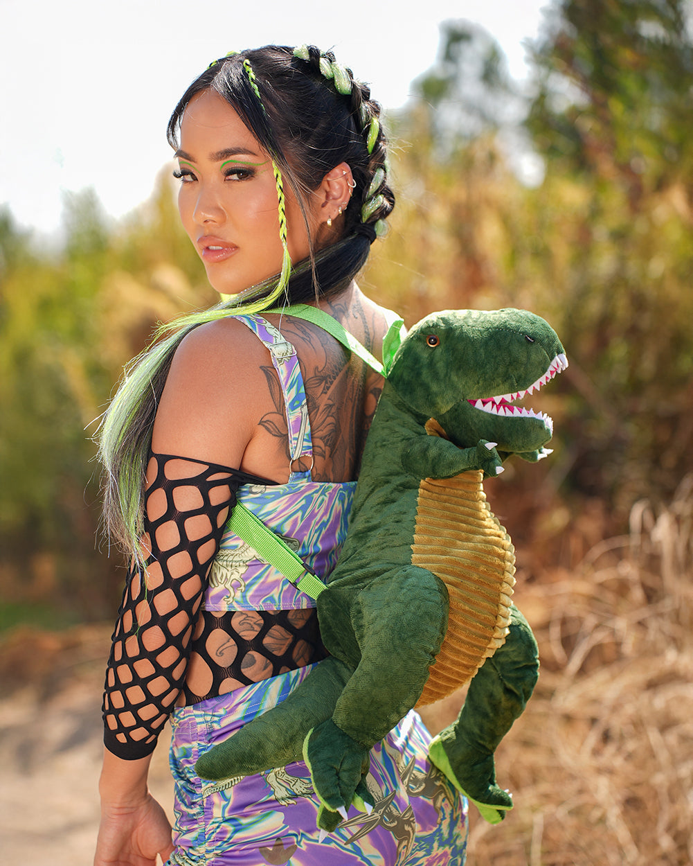 Jurassic Jive Dino Plush Backpack - Image 33537965752503