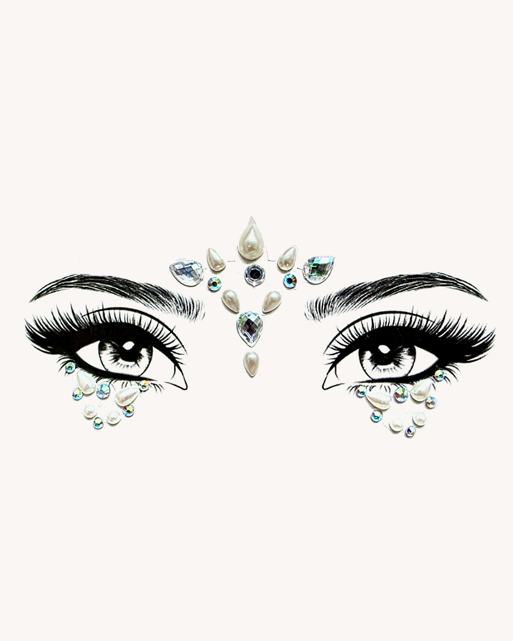 Iridescent Love Face Jewels - Image 35197542924471