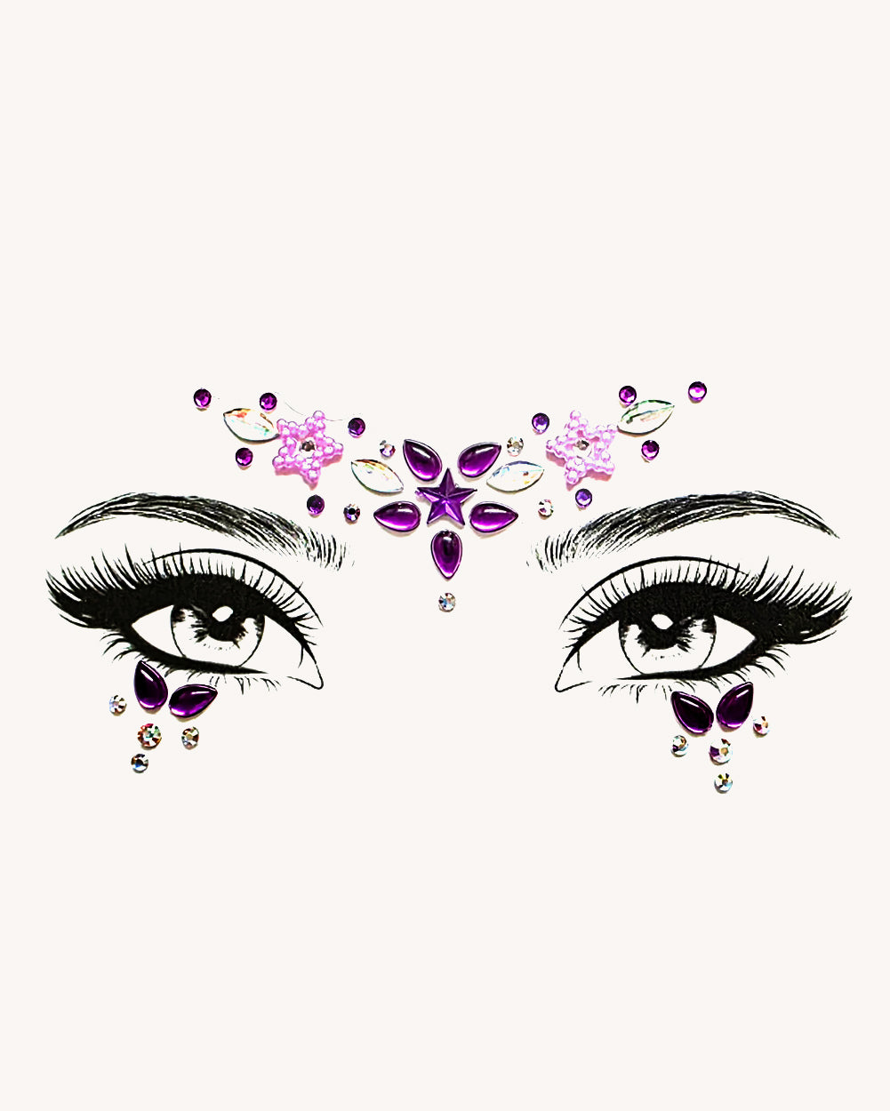 Lilac Love Face Jewels - Image 35197545873591