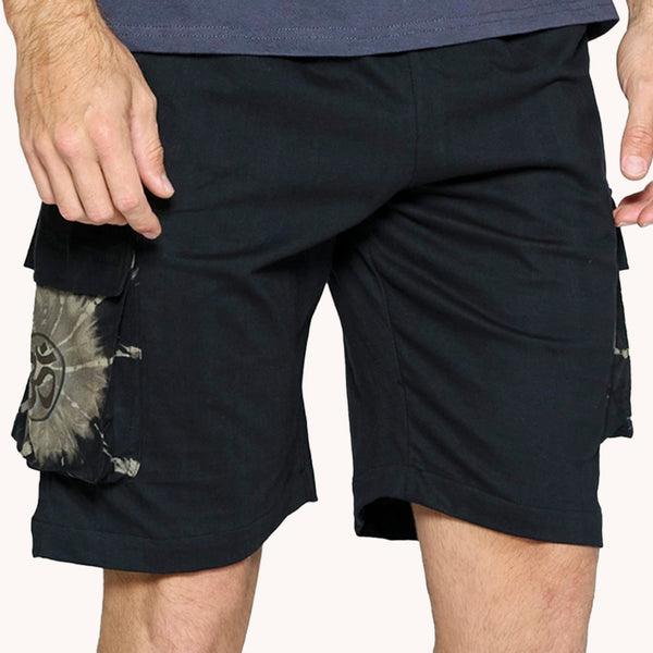 Emerald static festival shorts for men
